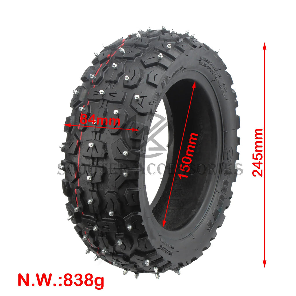 Opona zimowa z kolcami 10 cali 10x3.0, bezdętkowa, do hulajnogi Dualtron Thunder, Speedual Plus i Zero 11X