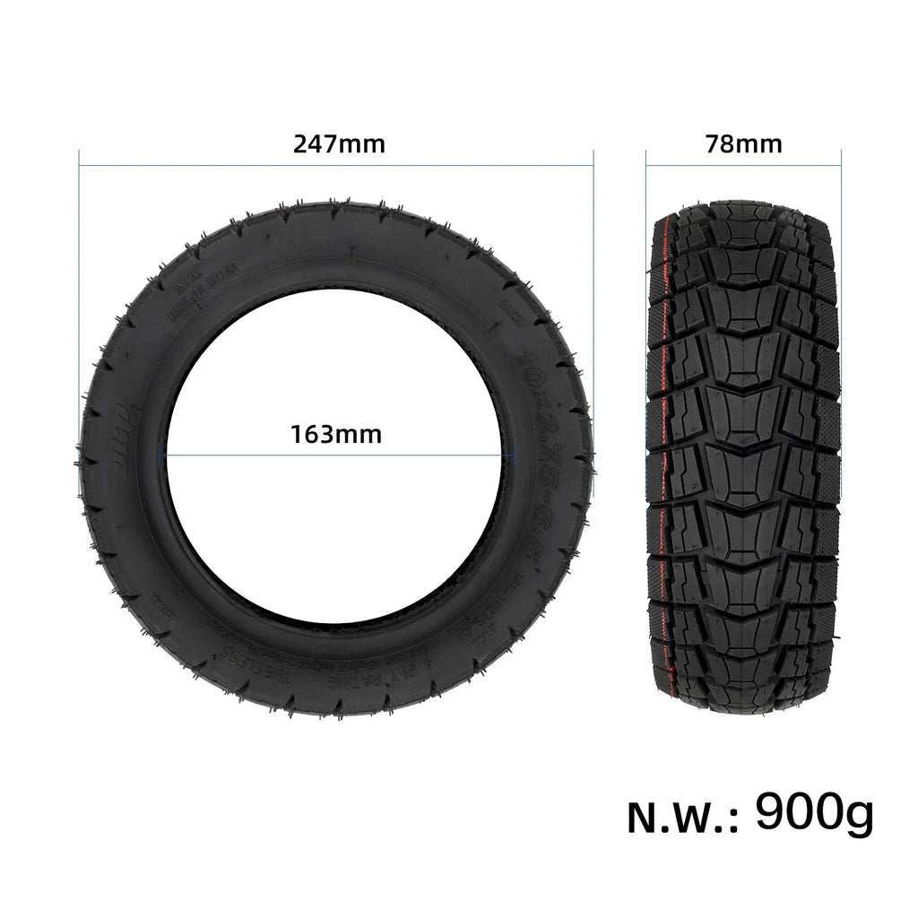 Opona terenowa 10 cali 10x2.75-6.5 do hulajnogi KuKirin G2 Master, A1, G2 i G3, wzmocniona