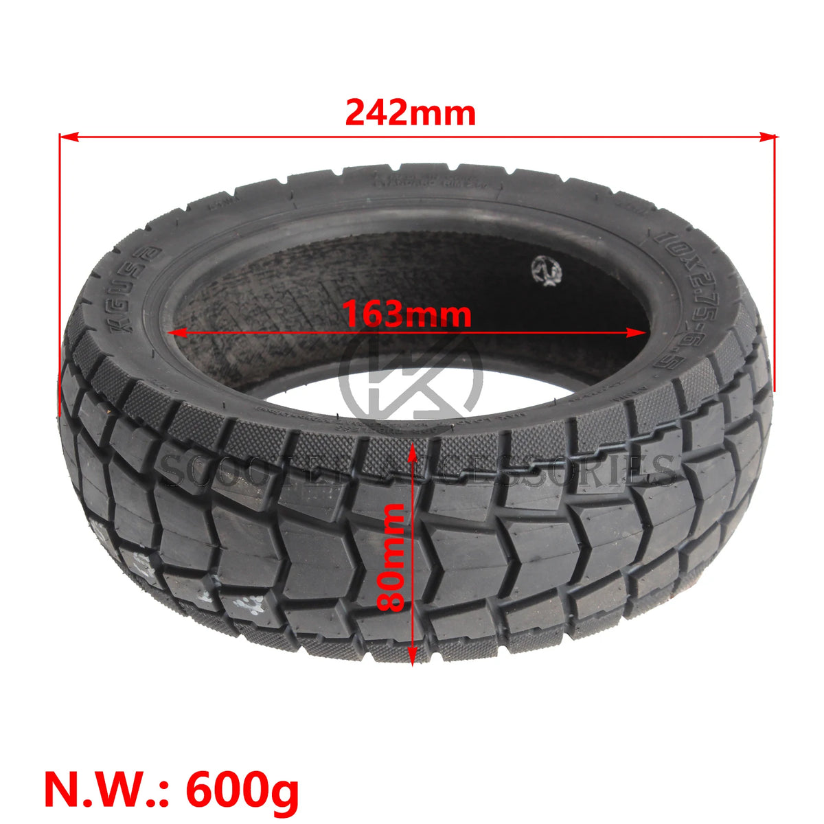Opona bezdętkowa 10 cali 10x2.75-6.5 do hulajnogi SmartGyro Rockway C