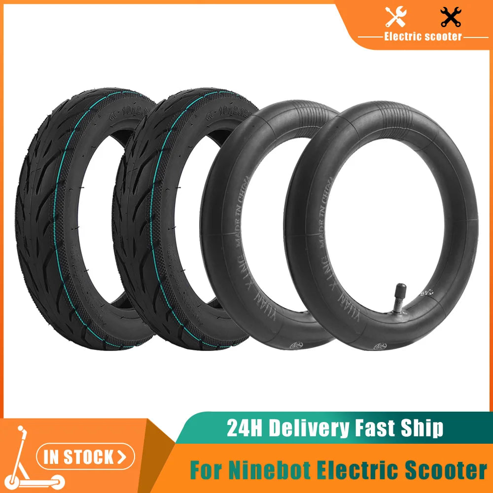 Opona dętkowa 10 cali 10x2.125 do hulajnogi Segway Ninebot F20, F25, F30 i F40, także z dętką